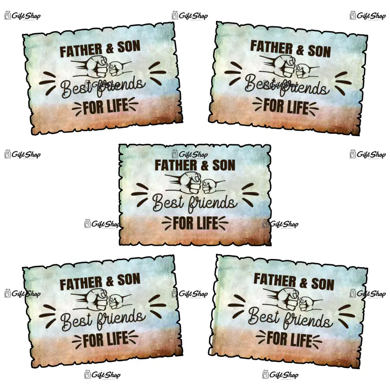 Father and sun best friends for life, magnet frigider mgs057